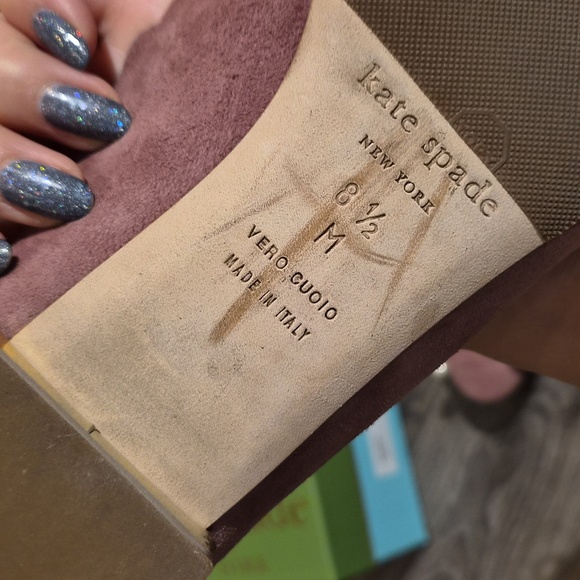 Kate Spade Rose Suede Pearl Flats - Picture 10 of 10